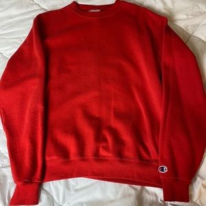 Champion red medium crewneck. Used - good.